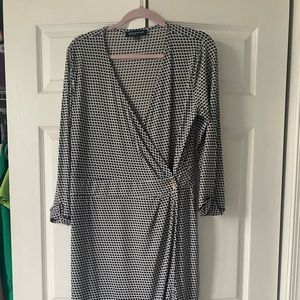 Jones New York faux wrap dress